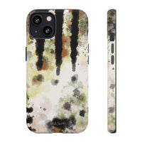 Abstract Camouflage Tough Phone Case — Watercolor Drip Design
