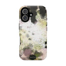 Watercolor Moss Phone Case — Impact‑Resistant Magnetic iPhone Cover