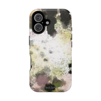 Watercolor Moss Phone Case — Impact‑Resistant Magnetic iPhone Cover