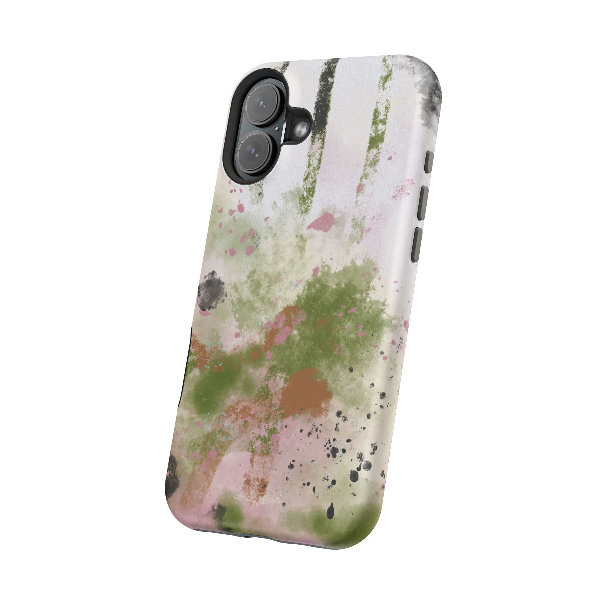 Abstract Floral Impact-Resistant Phone Case