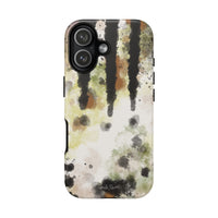 Abstract Camouflage Tough Phone Case — Watercolor Drip Design