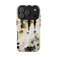 Abstract Camouflage Tough Phone Case — Watercolor Drip Design