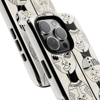Artistic Tough Magnetic Phone Case with Unique Afrocentric Design