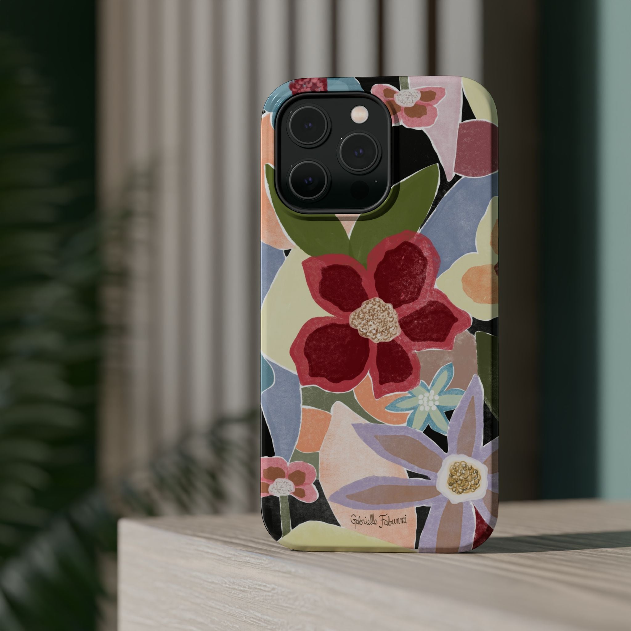 Floral Collage Magnetic Impact-Resistant Phone Case