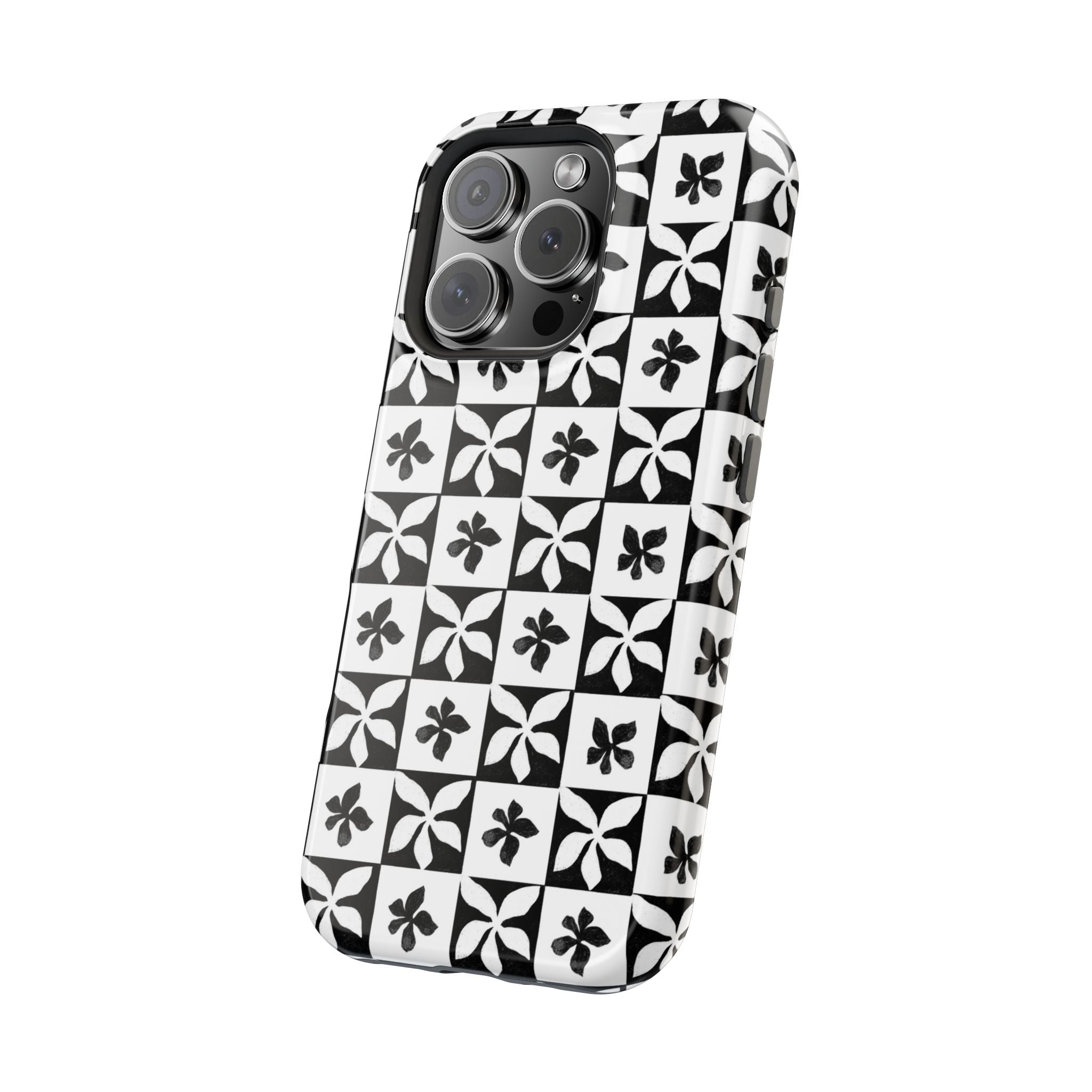 Stylish Impact-Resistant Phone Cases with Floral Design
