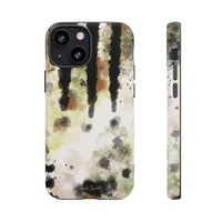 Abstract Camouflage Tough Phone Case — Watercolor Drip Design