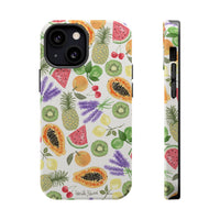 Tropical Fruit Magnetic Impact Phone Case — Watercolor Kiwi, Papaya & Watermelon
