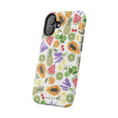 Tropical Fruit Magnetic Impact Phone Case — Watercolor Kiwi, Papaya & Watermelon