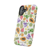 Tropical Fruit Magnetic Impact Phone Case — Watercolor Kiwi, Papaya & Watermelon