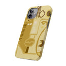Abstract Face Art Slim Phone Case | Minimalist Neutral Tones