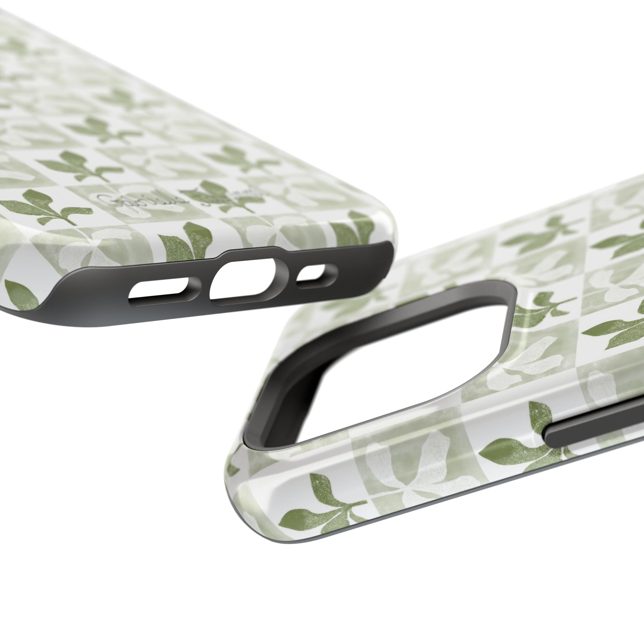 Botanical Impact-Resistant Phone Case - Eco-Friendly Design