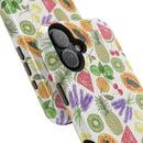 Tropical Fruit Magnetic Impact Phone Case — Watercolor Kiwi, Papaya & Watermelon