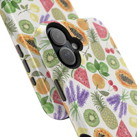 Tropical Fruit Magnetic Impact Phone Case — Watercolor Kiwi, Papaya & Watermelon