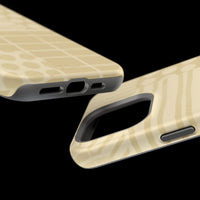 Magnetic Impact-Resistant Phone Case — Neutral Geometric Pattern