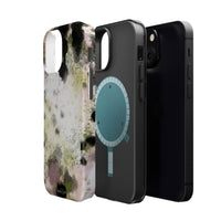 Watercolor Moss Phone Case — Impact‑Resistant Magnetic iPhone Cover