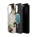 Watercolor Moss Phone Case — Impact‑Resistant Magnetic iPhone Cover