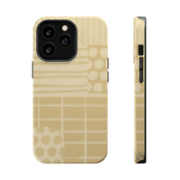 Magnetic Impact-Resistant Phone Case — Neutral Geometric Pattern