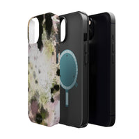 Watercolor Moss Phone Case — Impact‑Resistant Magnetic iPhone Cover