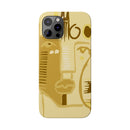 Abstract Face Art Slim Phone Case | Minimalist Neutral Tones