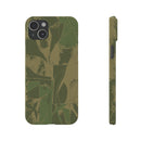 Green Color Block | Slim Phone Case