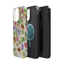 Tropical Fruit Magnetic Impact Phone Case — Watercolor Kiwi, Papaya & Watermelon