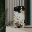 Watercolor Moss Phone Case — Impact‑Resistant Magnetic iPhone Cover