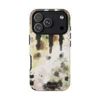 Abstract Camouflage Tough Phone Case — Watercolor Drip Design