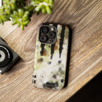Abstract Camouflage Tough Phone Case — Watercolor Drip Design