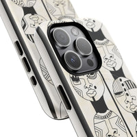 Artistic Tough Magnetic Phone Case with Unique Afrocentric Design