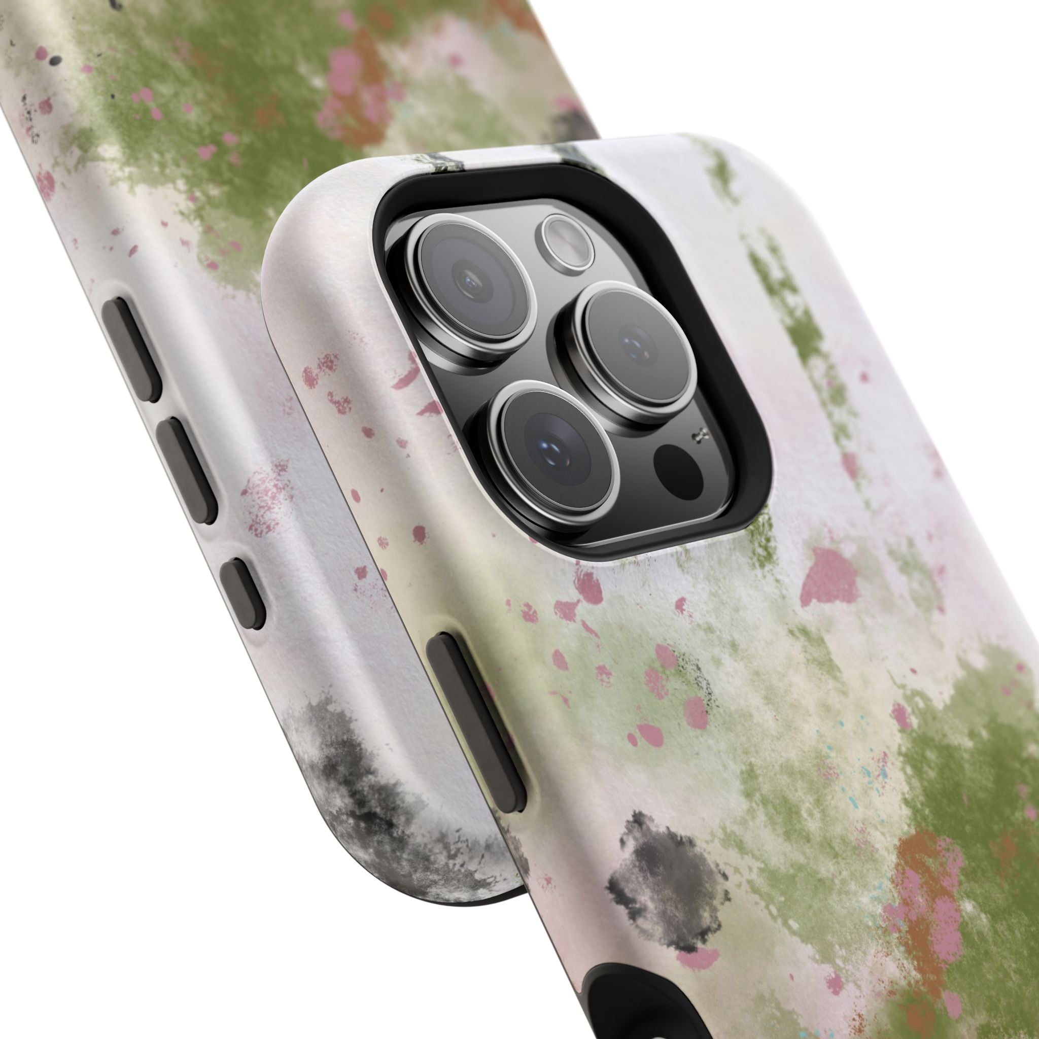 Abstract Floral Impact-Resistant Phone Case