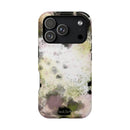 Watercolor Moss Phone Case — Impact‑Resistant Magnetic iPhone Cover