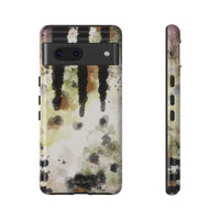 Abstract Camouflage Tough Phone Case — Watercolor Drip Design