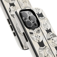 Artistic Tough Magnetic Phone Case with Unique Afrocentric Design