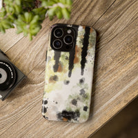 Abstract Camouflage Tough Phone Case — Watercolor Drip Design