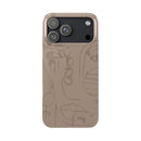 Totem Series | Neutral Brown Slim Phone Case