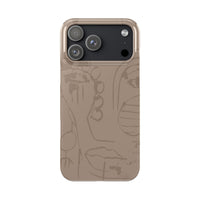 Totem Series | Neutral Brown Slim Phone Case