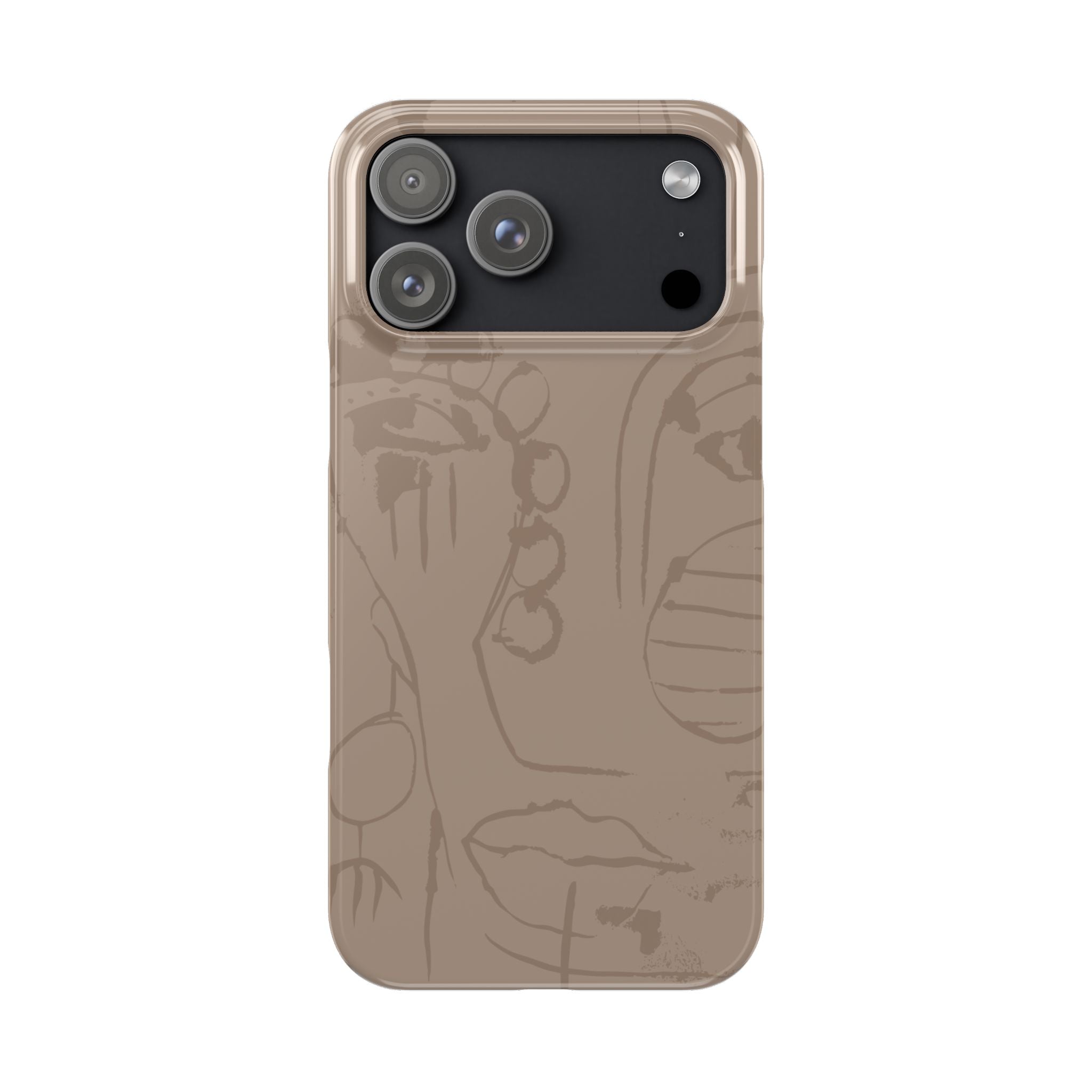 Totem Series | Neutral Brown Slim Phone Case