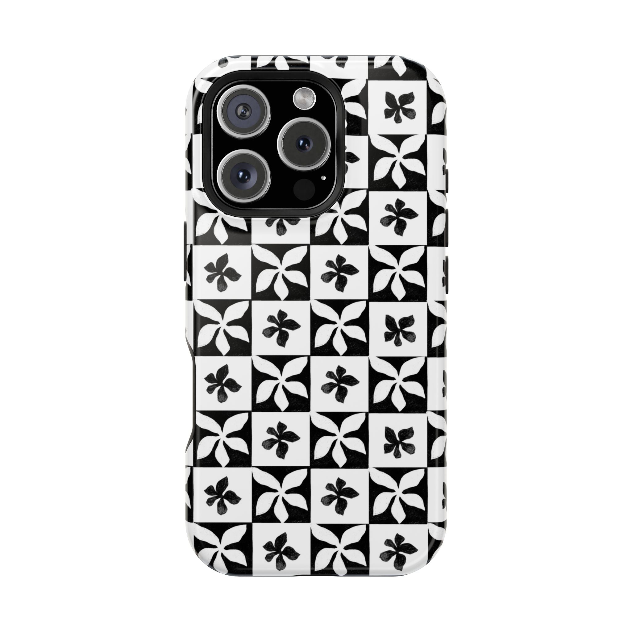 Stylish Impact-Resistant Phone Cases with Floral Design