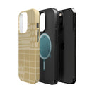 Magnetic Impact-Resistant Phone Case — Neutral Geometric Pattern