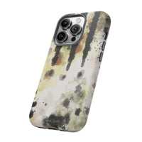 Abstract Camouflage Tough Phone Case — Watercolor Drip Design