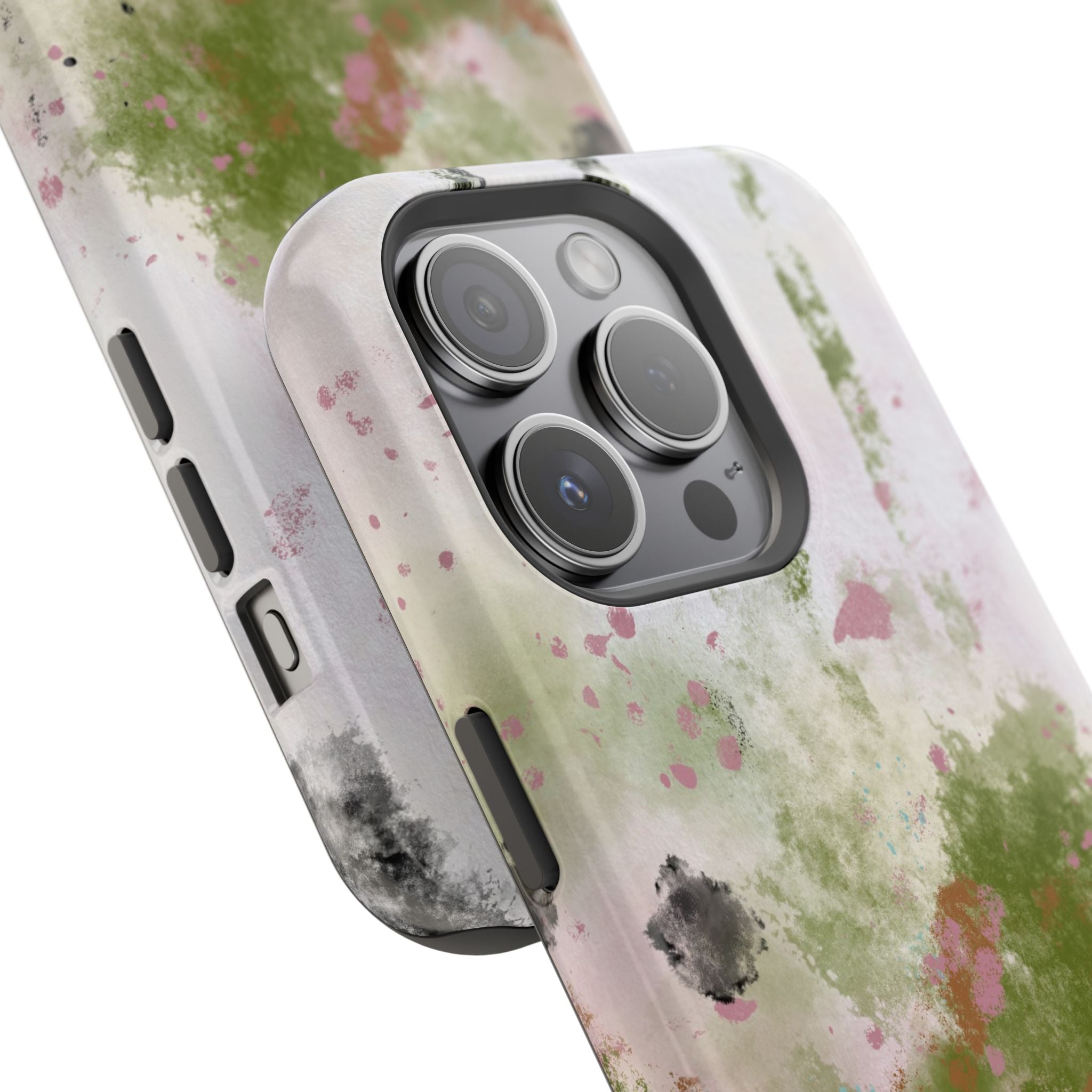 Abstract Floral Impact-Resistant Phone Case