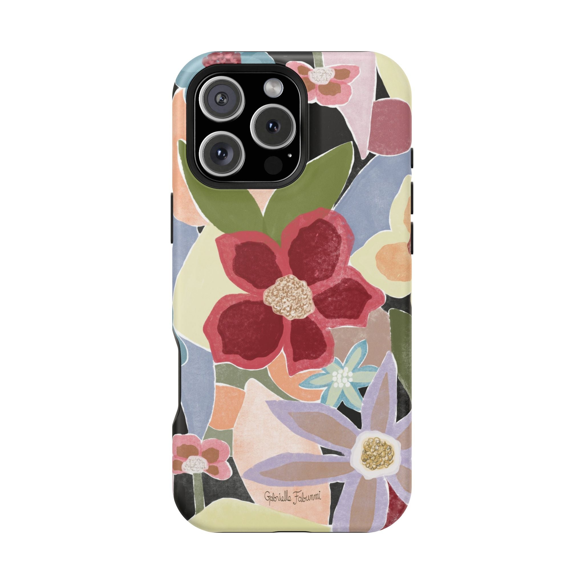 Floral Collage Magnetic Impact-Resistant Phone Case