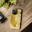 Abstract Face Art Slim Phone Case | Minimalist Neutral Tones