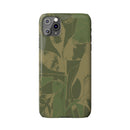 Green Color Block | Slim Phone Case