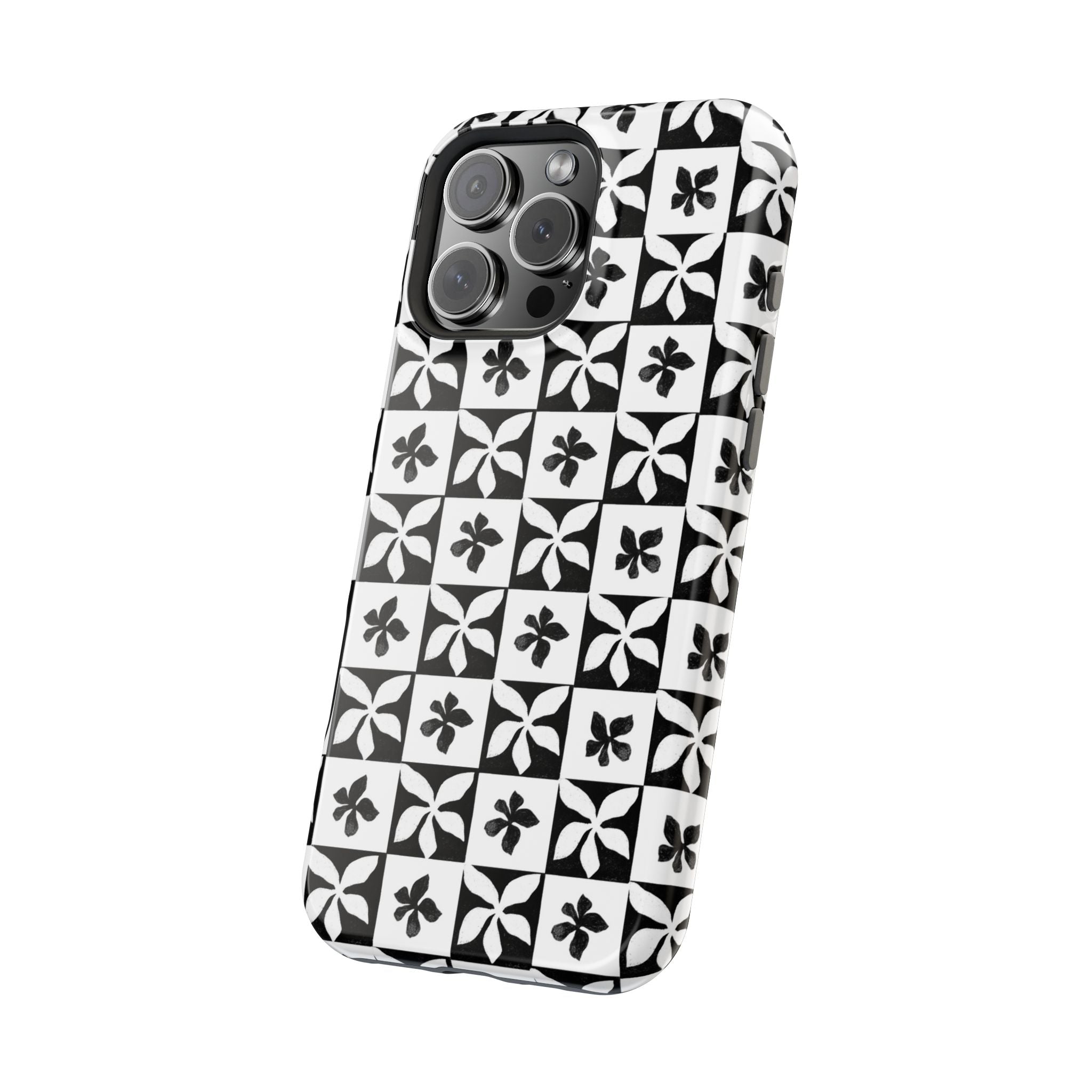 Stylish Impact-Resistant Phone Cases with Floral Design