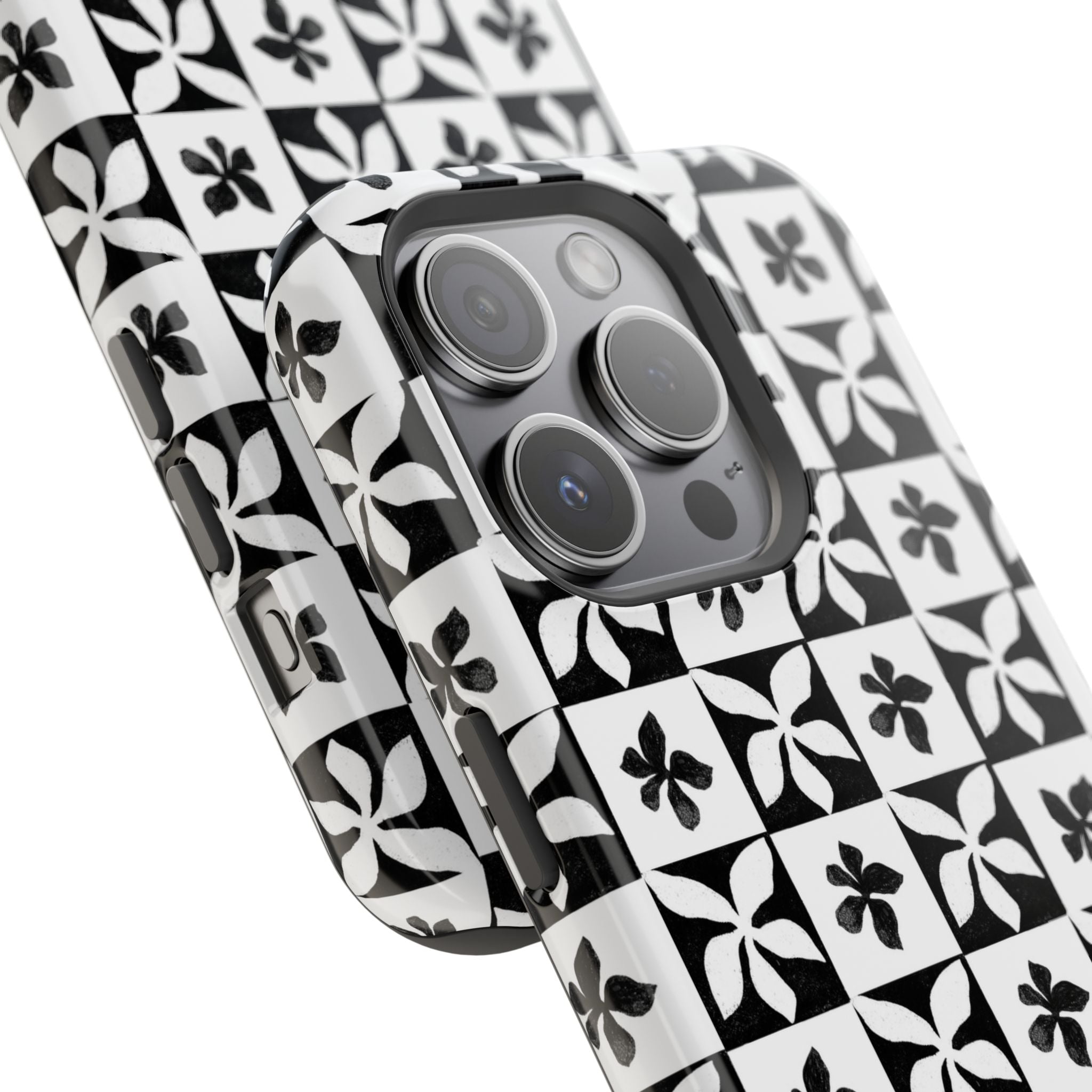 Stylish Impact-Resistant Phone Cases with Floral Design