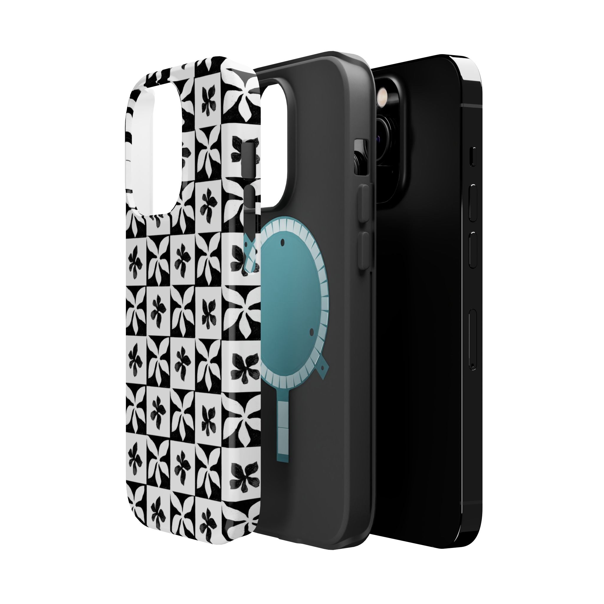 Stylish Impact-Resistant Phone Cases with Floral Design
