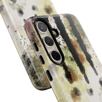Abstract Camouflage Tough Phone Case — Watercolor Drip Design
