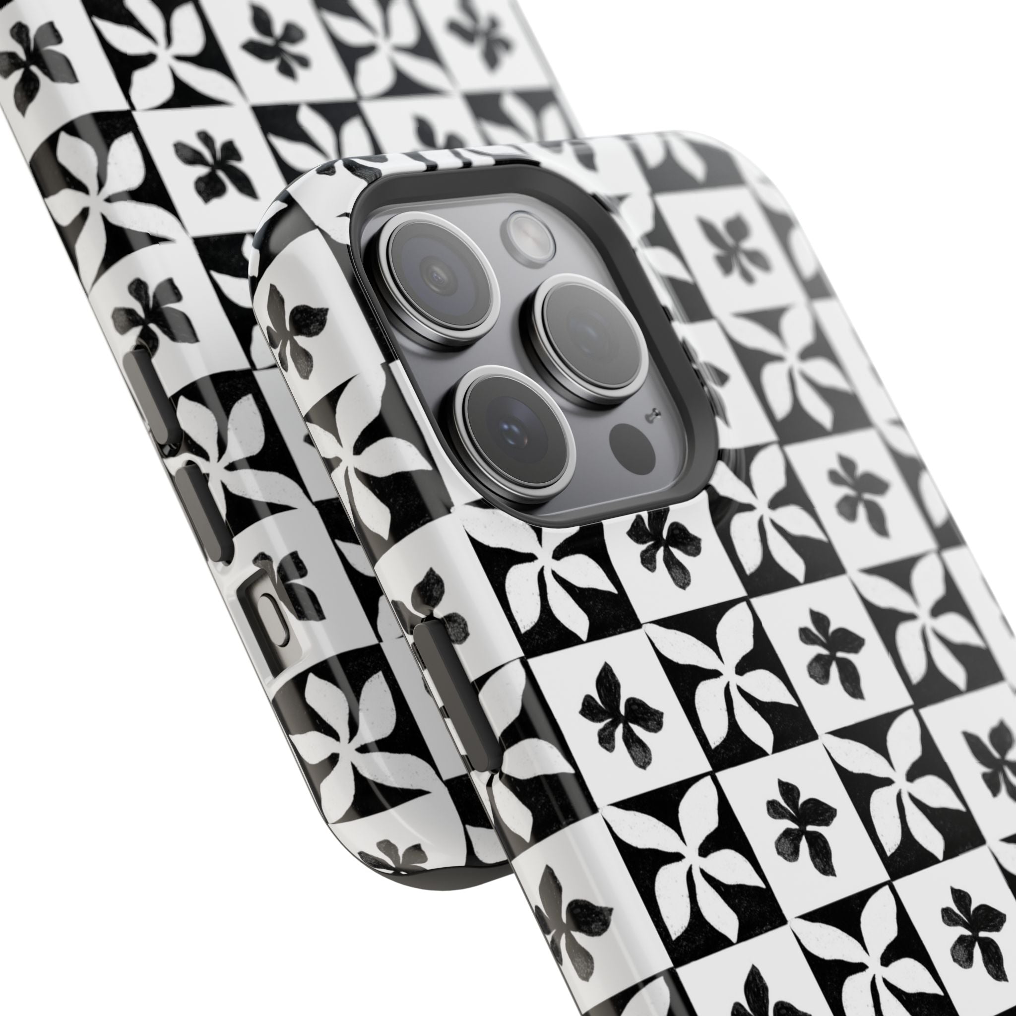 Stylish Impact-Resistant Phone Cases with Floral Design