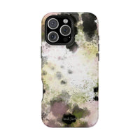 Watercolor Moss Phone Case — Impact‑Resistant Magnetic iPhone Cover
